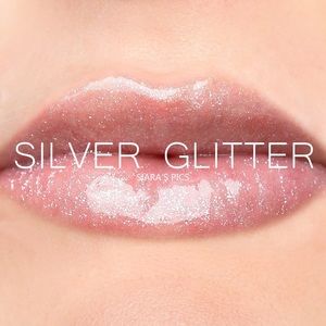 Silver glitter gloss